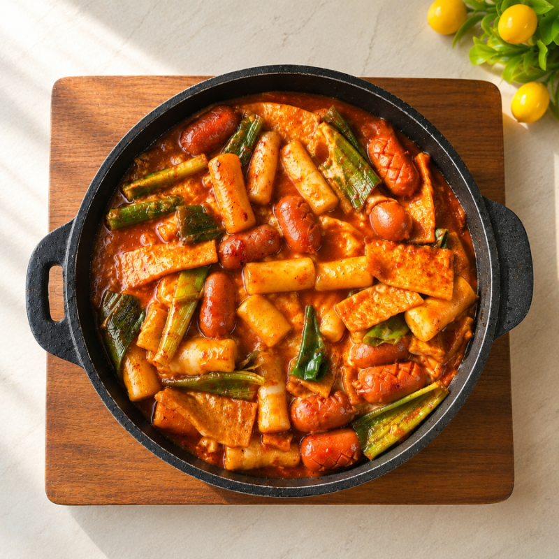 집에서 즐기는 신전떡볶이 레시피 | 카레넣고 치즈추가 매콤달콤 신전스타일 떡볶이만들기