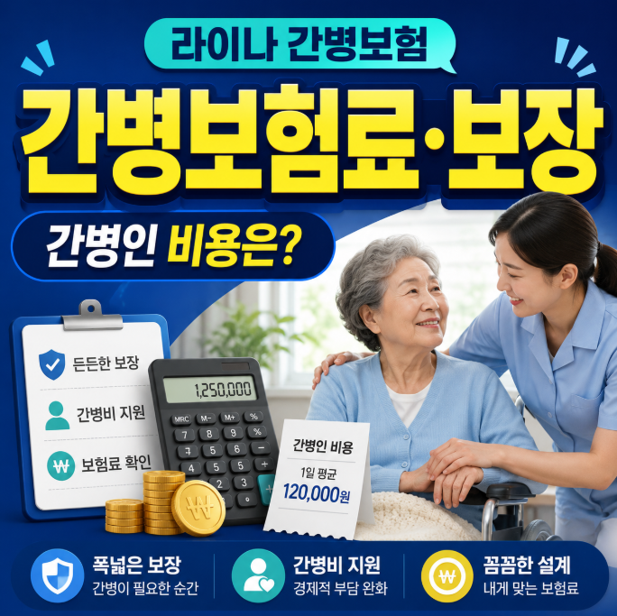 라이나 간병보험 보험료와 보장금액, 간병인 비용은 얼마나 될까?