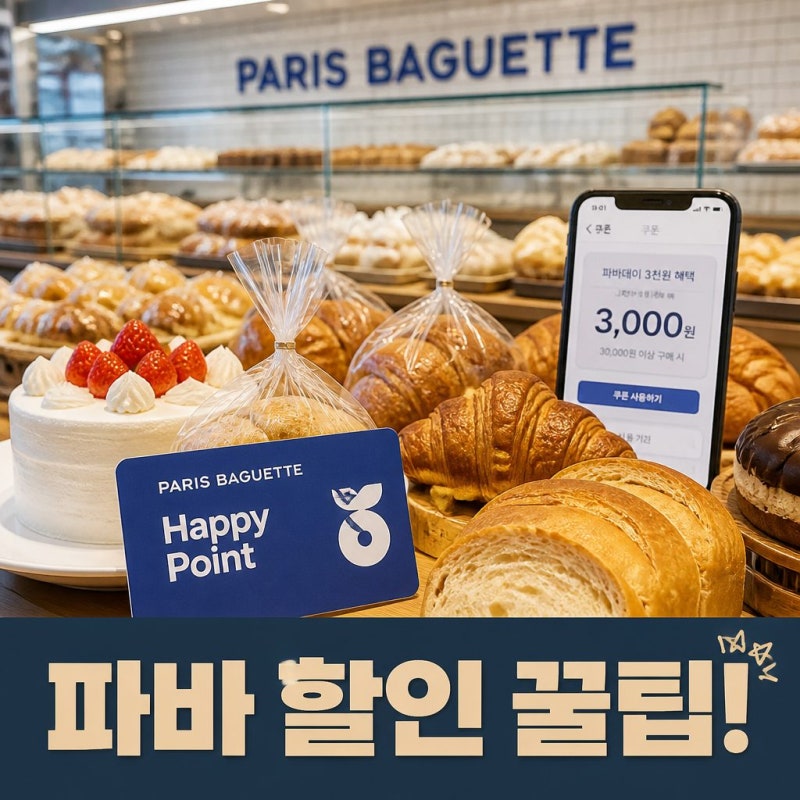 파리바게트 할인 놓치지 않는 꿀팁 총정리