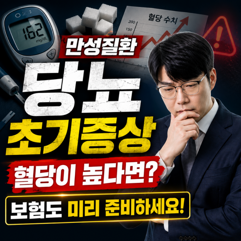 만성질환 당뇨 초기증상 혈당이 높으면 보험도 미리 준비하세요