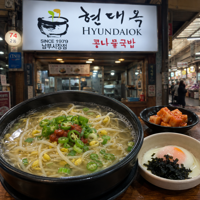 독박투어 전주 콩나물국밥 어디? 3대장 현대옥 남부시장점