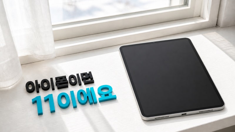 아이패드 11세대, 아이폰이면 이게 맞아요