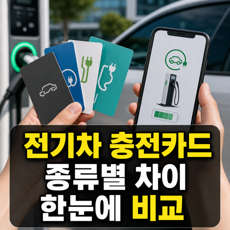 전기차 충전카드 종류 한눈에 비교 환경부·사업자·신용카드
