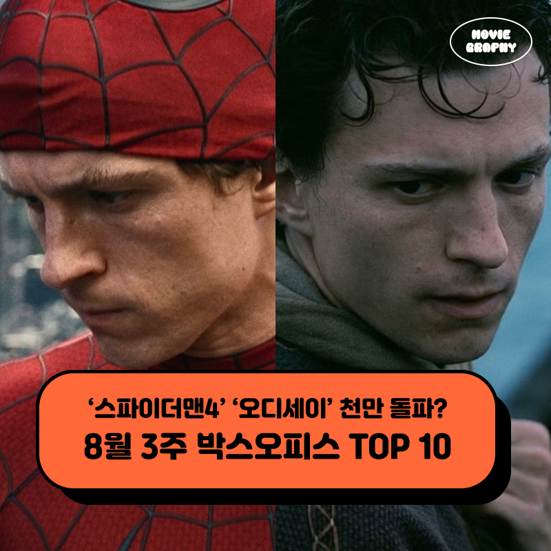 영화 스파이더맨4 오디세이 천만 관객 가능할까? - 8월 3주 최신개봉영화 박스오피스 순위 TOP ....