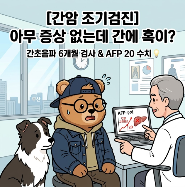 [간암 조기검진] 아무 증상 없는데 간에 혹이? 간초음파 6개월 검사 & AFP 20 수치