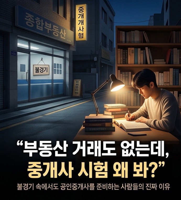 불경기 부동산 중개사, 위기일까 기회일까? 공인중개사 시험, 추가접수로 막차 타는 방법