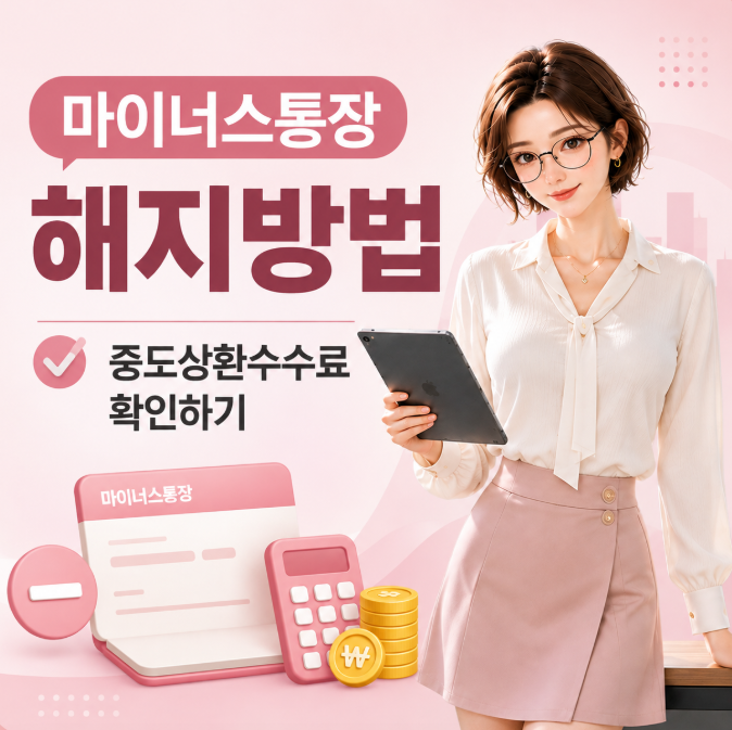 마이너스통장 해지방법｜중도상환수수료 확인하기