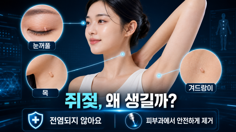 쥐젖이 생기는 이유와 제거 방법, 전염·재발 가능성까지