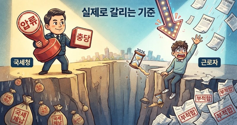 2026 : 국세 체납이 있으면 근로장려금이 압류되거나 충당될까? 실제로 갈리는 기준 정리
