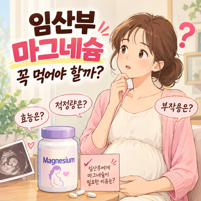 임산부 마그네슘 영양제, 꼭 먹어야 할까? 효능부터 부작용까지