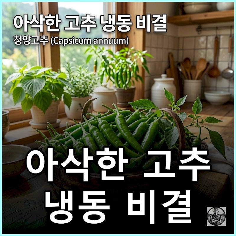 청양고추 얼리면 물러진다? 끝까지 아삭한 텃밭 고추 냉동 보관법