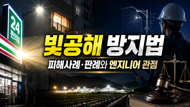 빛공해 방지법 : 피해사례·판례와 엔지니어 관점