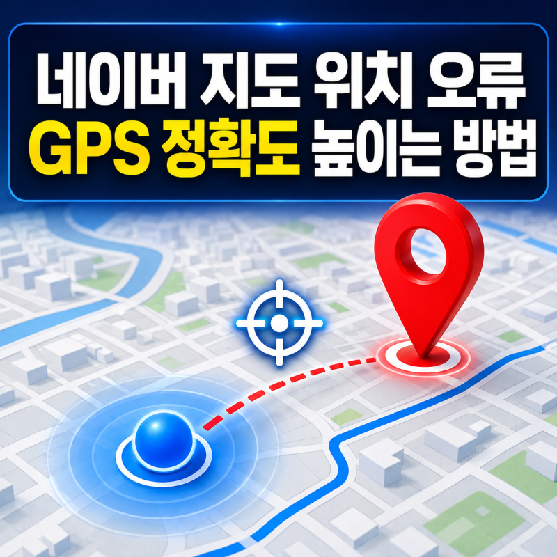 네이버 지도 위치가 다르게 나옴｜GPS 정확도 높이는 방법