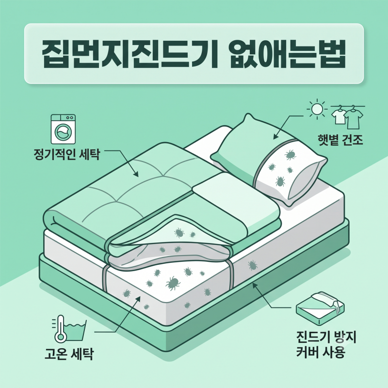 집먼지진드기 없애는법, 이불만 털어선 안 되는 이유
