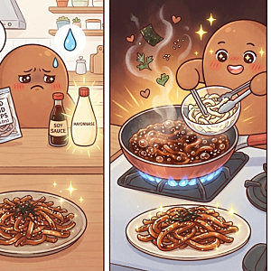 딱딱한 진미채는 가라! 마요네즈로 촉촉함 살린 간장 진미채 볶음 황금레시피