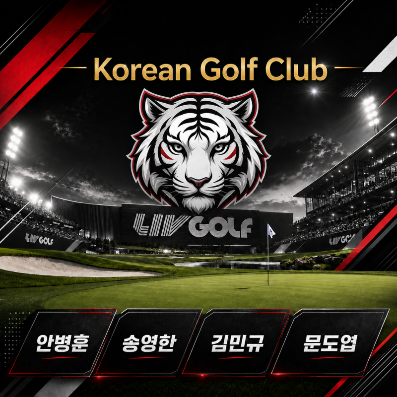 LIV 골프 한국팀 Korean Golf Club 선수는 누구? 안병훈·송영한·김민규·문도엽 약력과 2026 성적