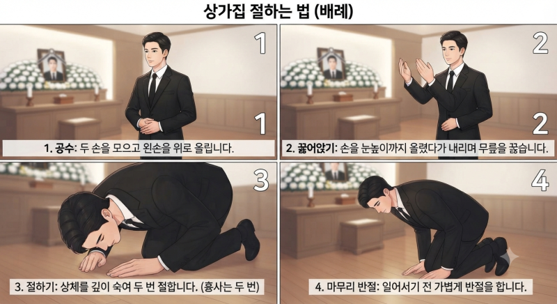 상가집 복장부터 절하는 법, 장례식장 조문 예절 완벽 정리