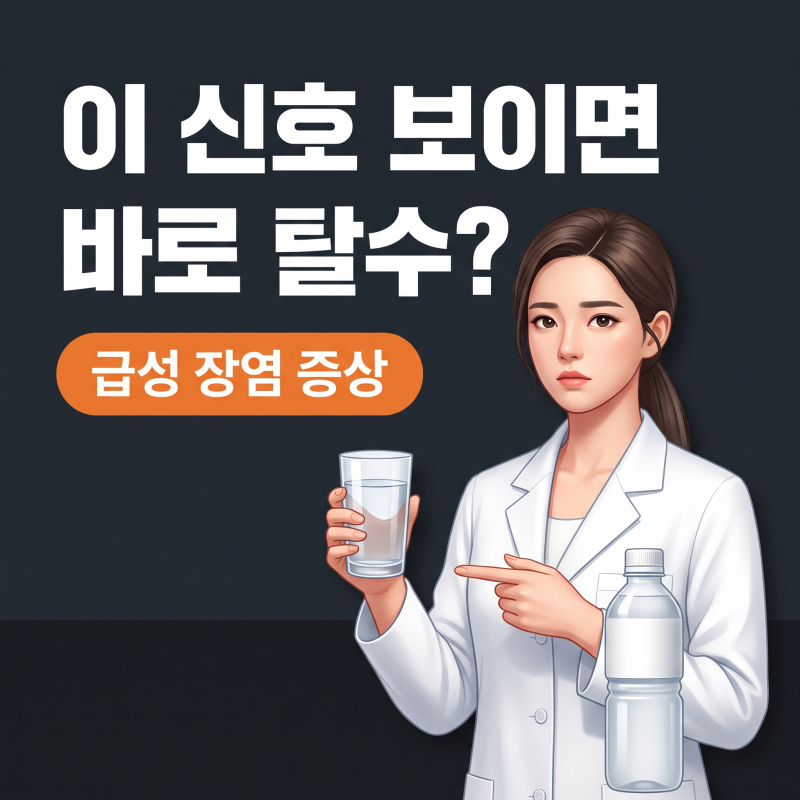 급성장염증상, 설사와 복통 겹칠 때 먼저 확인할 3가지 기준