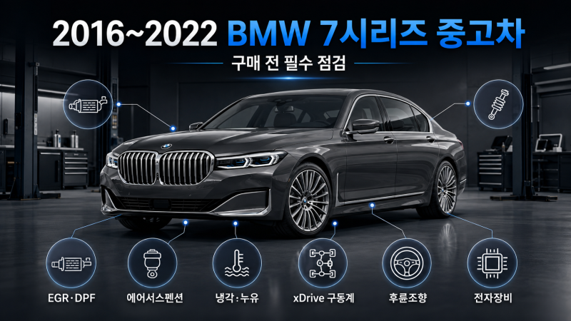 2016~2022 BMW 7시리즈 중고차 구매 가이드｜G11·G12 고질병과 유지비