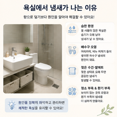 욕실에서 냄새가 나는 이유? 화장실 냄새 없애는 방법 7가지