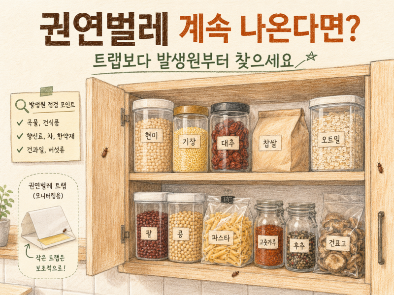 권연벌레 계속 나오면? 트랩보다 먼저 찾을 곳