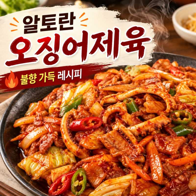 8/23 알토란 오징어제육 레시피｜607회 신지명 셰프 양념장 비율·불향 내는 법