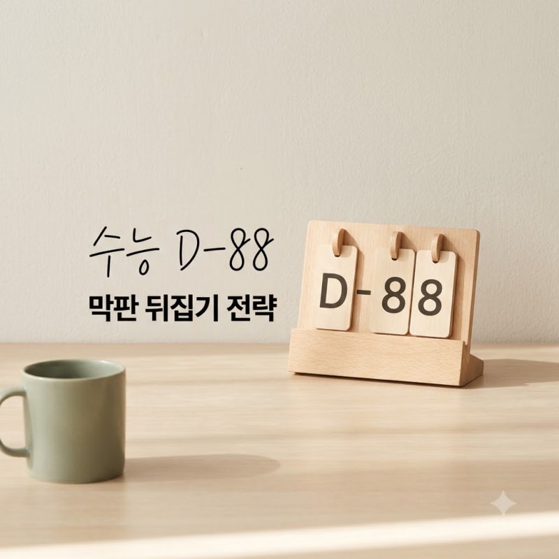 88일의 기적 가능할까?.. 수능디데이 계산기보다 중요한 '이것'의 정체