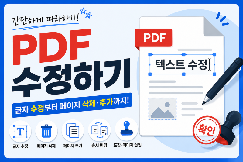 PDF 수정하는 방법 총정리｜글자 수정부터 페이지 삭제·추가까지