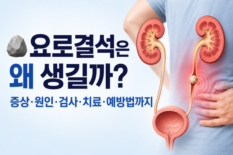 요로결석은 왜 생길까? 증상·원인·검사·치료·예방법까지