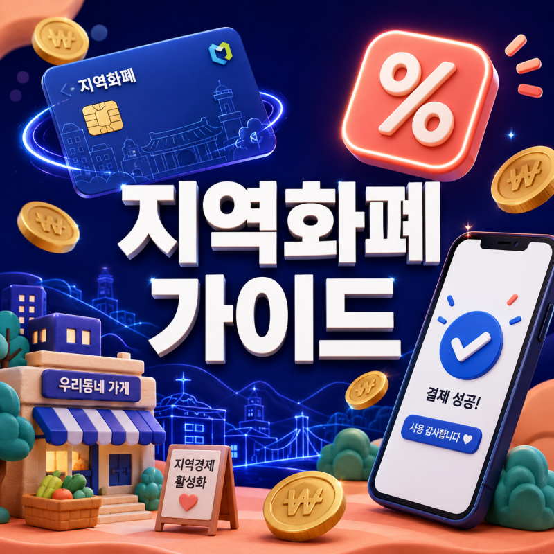 지역화폐 지역사랑상품권 신청 방법 및 할인 혜택·소득공제 총정리