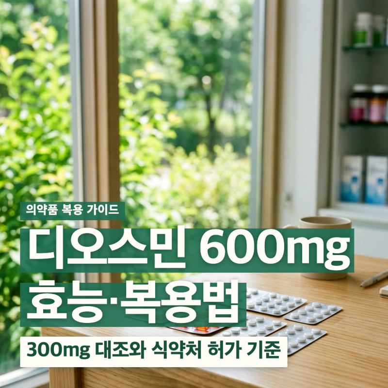 디오스민 효과 600 부작용 약국 치질약 복용법 총정리