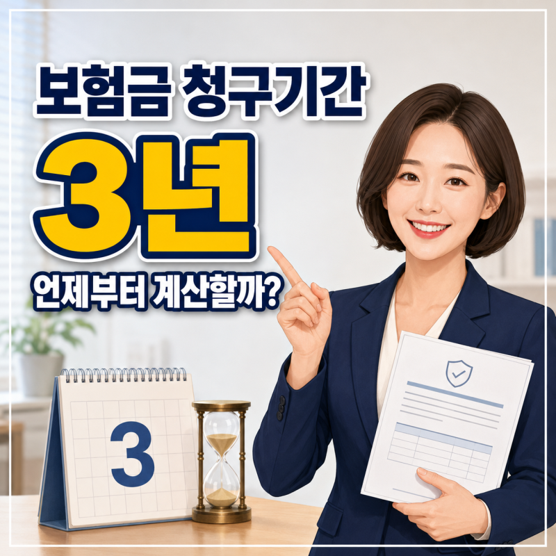[보험기초] 보험금 청구기간 3년, 언제부터 계산할까요?