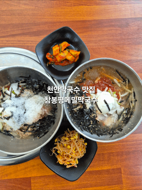 천안막국수맛집"참봉평메밀막국수"새콤달콤 메밀 막국수 맛집