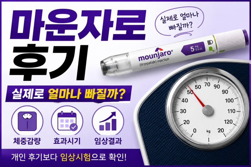 ㅇ마운자로 후기 체중감량 얼마나 빠질까. 효과 나타나는 시기와 실제 임상결과