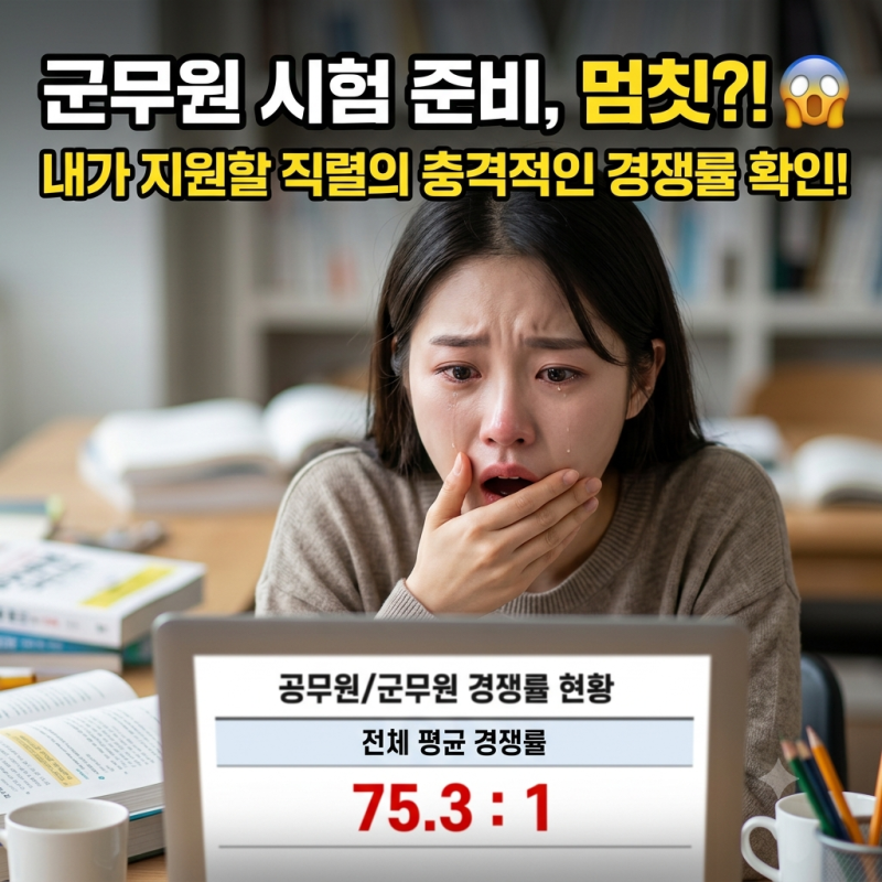 군무원 시험 준비, 직렬 선택과 경쟁률 확인이 중요합니다