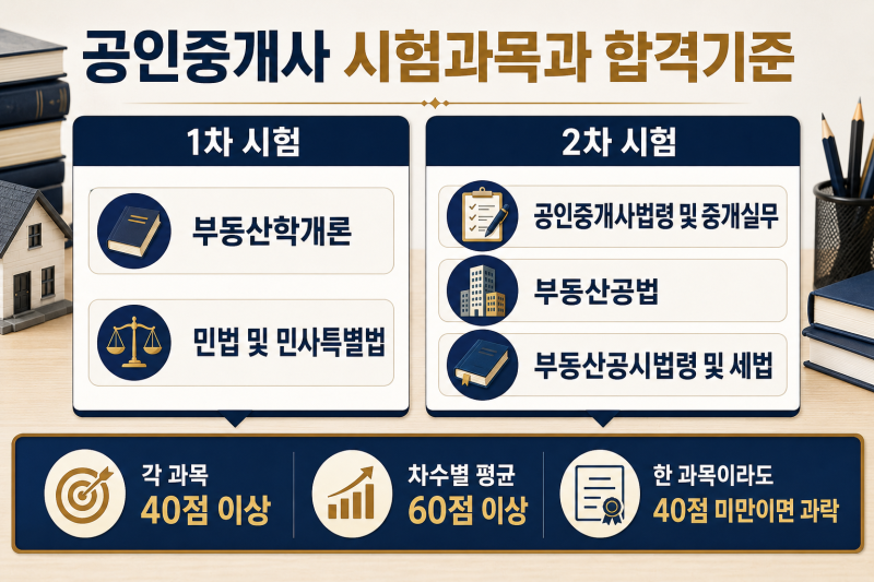 공인중개사 시험 준비 총정리｜과목·공부기간·비용과 취득 후 현실