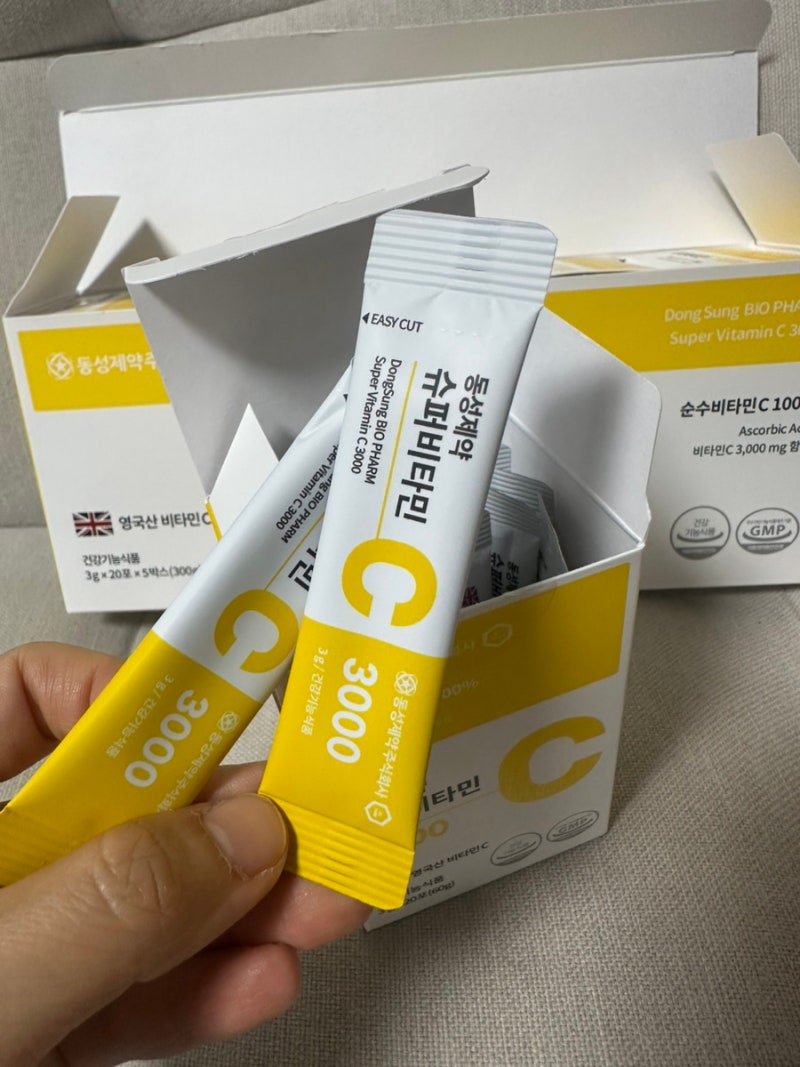동성제약 슈퍼비타민C 3000 후기 하루 한 포로 간편하게 챙기는 비타민C