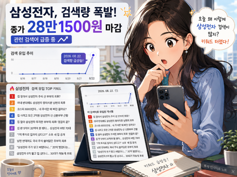 삼성전자 주가 28만1500원, 집 팔아서 삼성전자 주식 산 부부의 최후? 5억이 20억 된 계산
