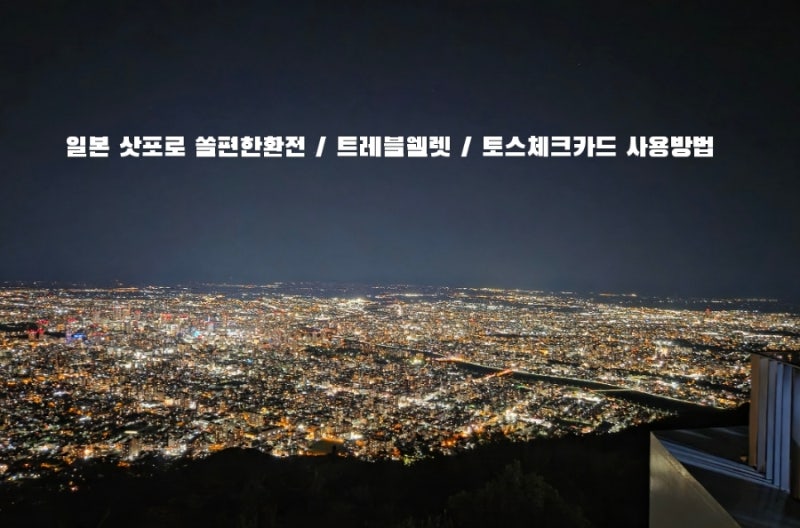 일본 삿포로 5박6일 쏠편한환전 금액 / 트레블월렛 / 토스체크카드 사용 방법 (공항버스 / 지....