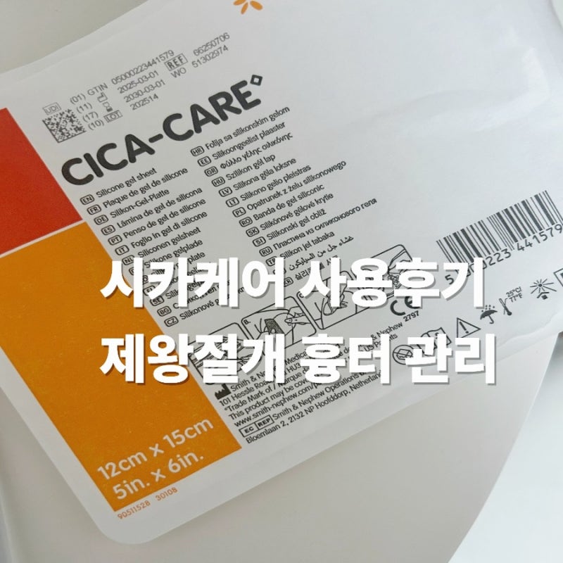 시카케어 겔시트 사용법 효과 총정리, 제왕절개 흉터 관리 후기