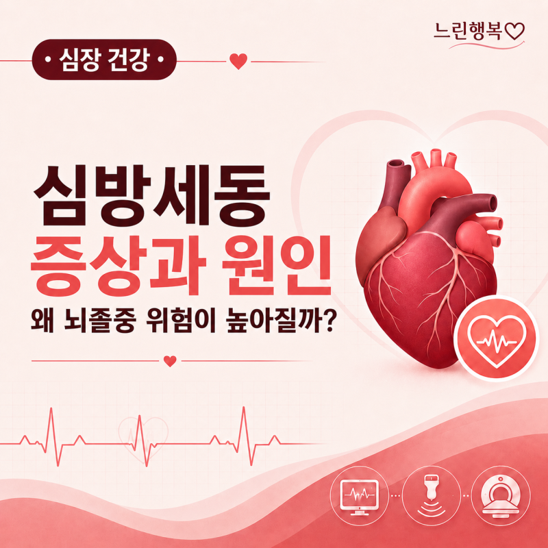 3탄. 심방세동 증상과 원인｜맥박이 불규칙하면 왜 뇌졸중 위험이 높아질까요?