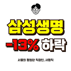 30만원 깨진 삼성생명 주가 -12.8% 폭락 이유 삼성전자 주주환원 지분구조