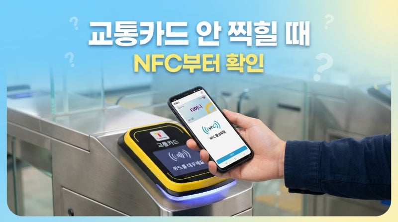 교통카드 안 찍힐 때 NFC부터 확인하는 순서 총정리
