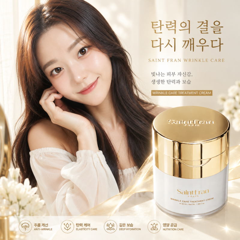 세인트프랑 링클케어 트리트먼트 완벽한 주름개선크림 추천! 앰플 + 에센스 + 크림 + 겔마스....