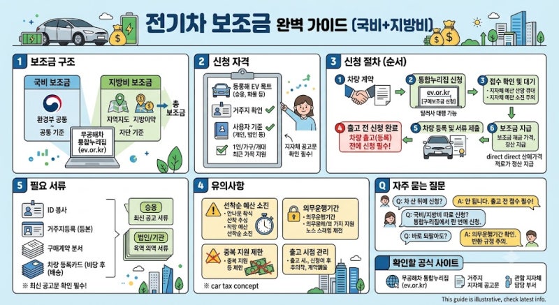 2026년 전기차 보조금 신청 방법과 서류 총정리