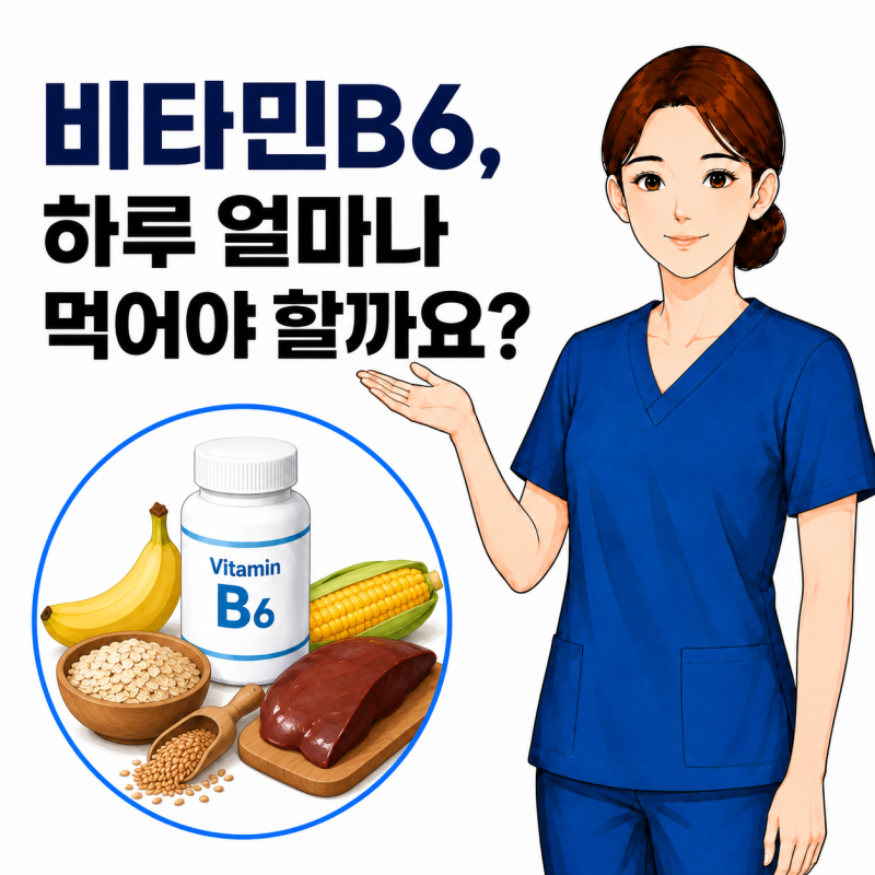 비타민B6효능 과다 부작용은? 비타민 영양제 하루 권장량 확인해보세요