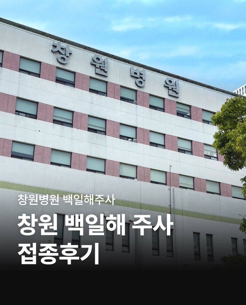 창원 백일해주사 가장 저렴한 곳｜창원병원 28,000원 접종 후기 (신분증 필수)
