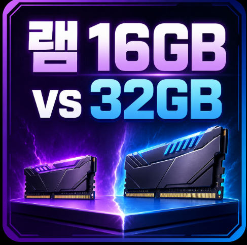 컴퓨터 램 16GB와 32GB 차이, 실제로 체감될까?