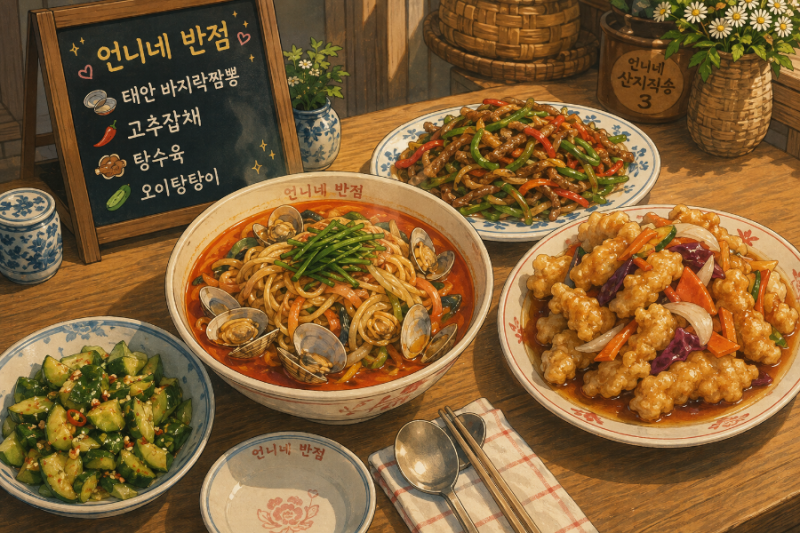 언니네 산지직송3 태안 바지락짬뽕 염정아표 레시피 feat. 언니네반점