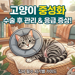 고양이 중성화 수술 시기, 언제가 가장 좋을까? (암컷/수컷 권장 시기 및 수술 후 주의사항)